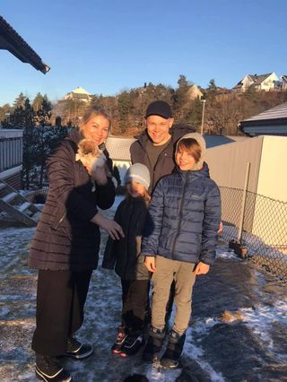 Adelaide Fie med sin mnye lykkelige familie Krohn-Holm